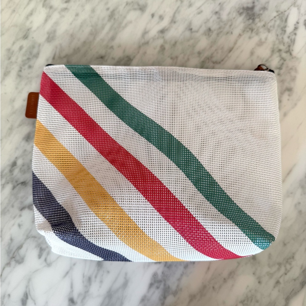 HBC x Sunnylife Multistripe Mesh Cosmetic Bag